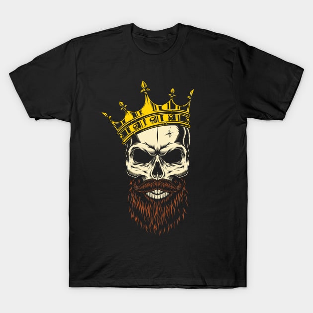 Skull wearing a crown T-Shirt by PG